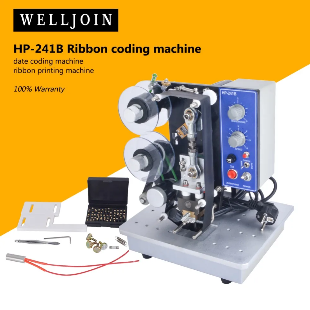 100% гарантия HP 241B машина для кодирования лент даты печатная лент|machine machine|machine
