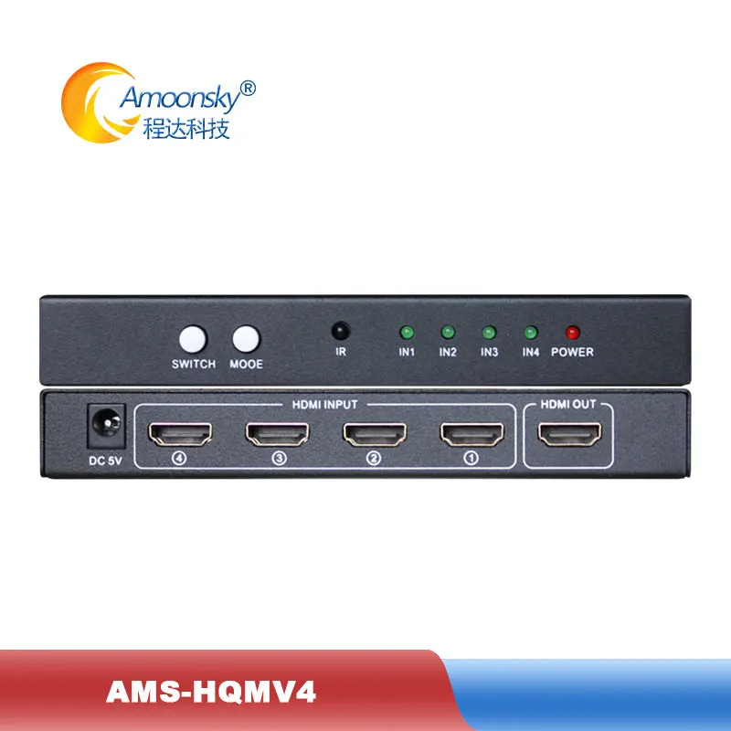 

1080P HD 4 in 1 out HDMl Quad Multi-Viewer support 4 windows display in LED rental LED fixed project display advertising screen
