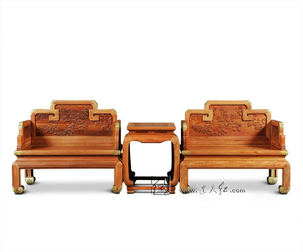 Мебельный набор для гостиной престол из Бирмы и палисандра 1 маленький чайный