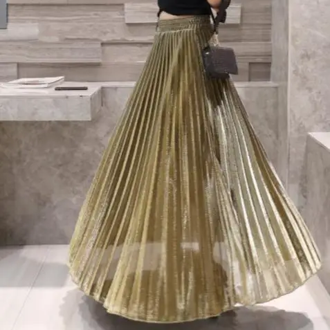 Юбки для женщин и девочек новинка весны 2019 плиссированная юбка трапеция большая