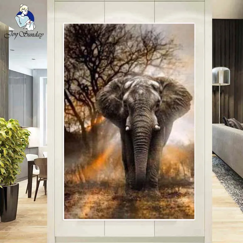 JOY SUNDAY Elephant счетный крест 11CT 14CT набор крестиков оптовая продажа животные наборы