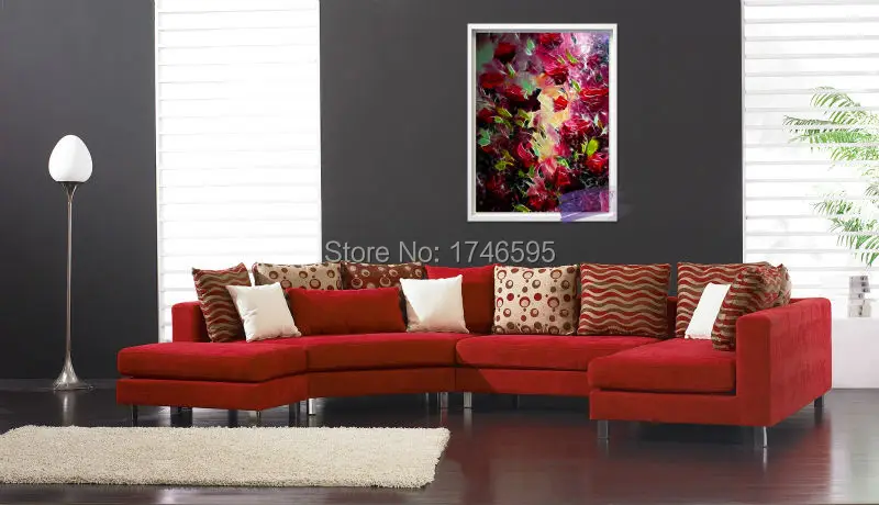 Современная мечтательная красочная Настенная картина с цветами для дома