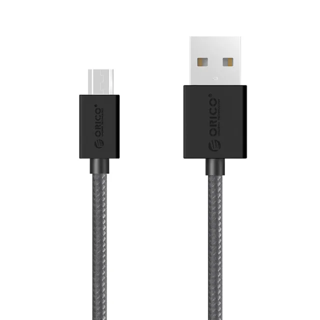 ORICO MDC-10 Micro USB кабель 1 м кабель для зарядки и передачи данных для мобильного телефона нейлоновый Адаптер зарядного устройства - Цвет: Black