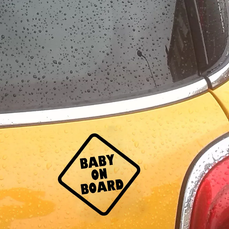 Модная виниловая наклейка YJZT BABY ON BOARD 15 х15 см автомобильная Стайлинг автомобиля