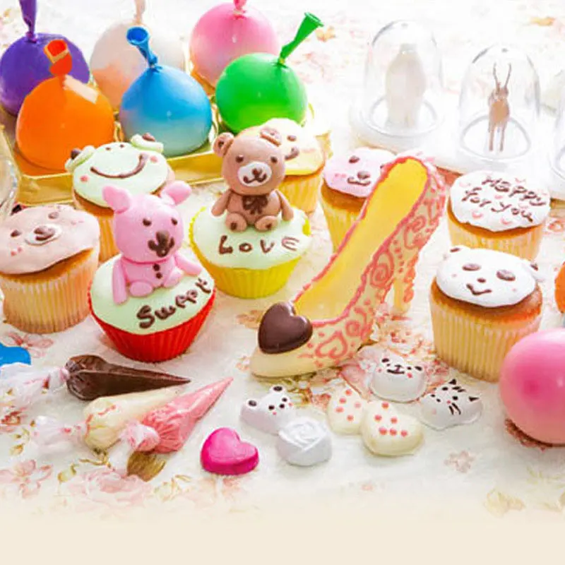 Пластиковые формы для помадки украшения торта 3D форма шоколада сделай сам