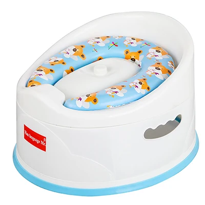 White Toilet Новинка года, портативное сиденье для унитаза для маленьких девочек и мальчиков, 33,5*31*22,5 см, безопасное и комфортное, розовые, белые, синие тренировочные писсуары, мягкая подушка на стул - Цвет: White Toilet