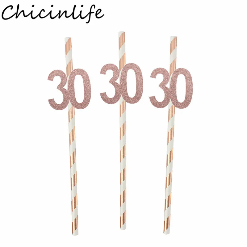 Chicinlife 10 шт. золотые 30 40 50 60 бумажные бриллианты на день рождения подарки годовщину
