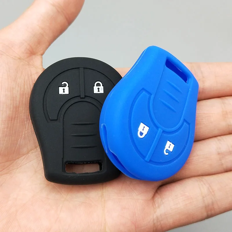 Fit For Nissan Juke Micra Qashqai March Sunny 2 Button Car Key protect Silicone Soft Rubber Case Cover Accessories | Автомобили и