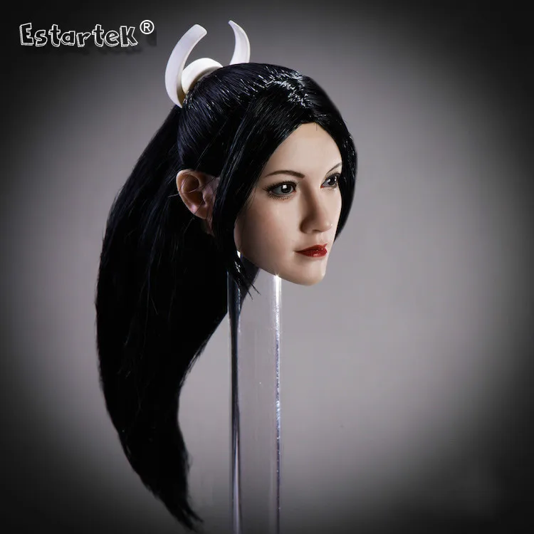 Estartek YMT08 1/6 азиатская красавица Девушка Mai Shiranui Клык голова лепить для 12 дюймов Phicen Tbleague Фигурка DIY