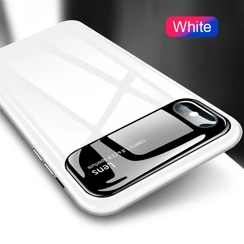 White AOXIN чехол для телефона для iPhone 6 6s 7 8 Plus XR Xs Max чехол бампер на iPhone 6 7 X s чехол с магнитный держатель-кольцо для пальца - Цвет: White