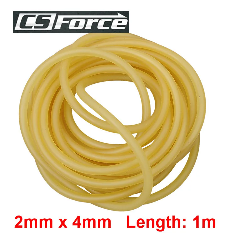 CS силы 2 мм x 4 латекса Рогатка для Охота 1 м резиновая трубка Съёмка трубки
