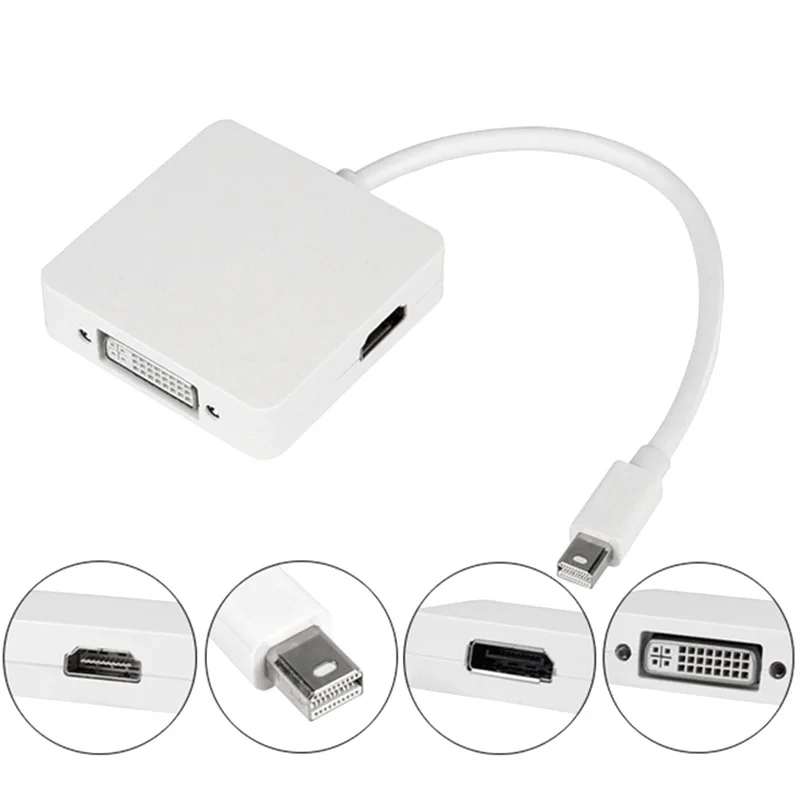 Perlinta 3 in1 Мини DP DisplayPort Thunderbolt к HDMI DVI кабель адаптер для MacBook Pro|thunderbolt to hdmi|thunderbolt toto