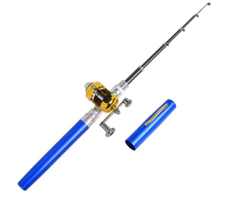 Не Ручка Форма Рыболовная катушка с удочкой складной портативный карманный