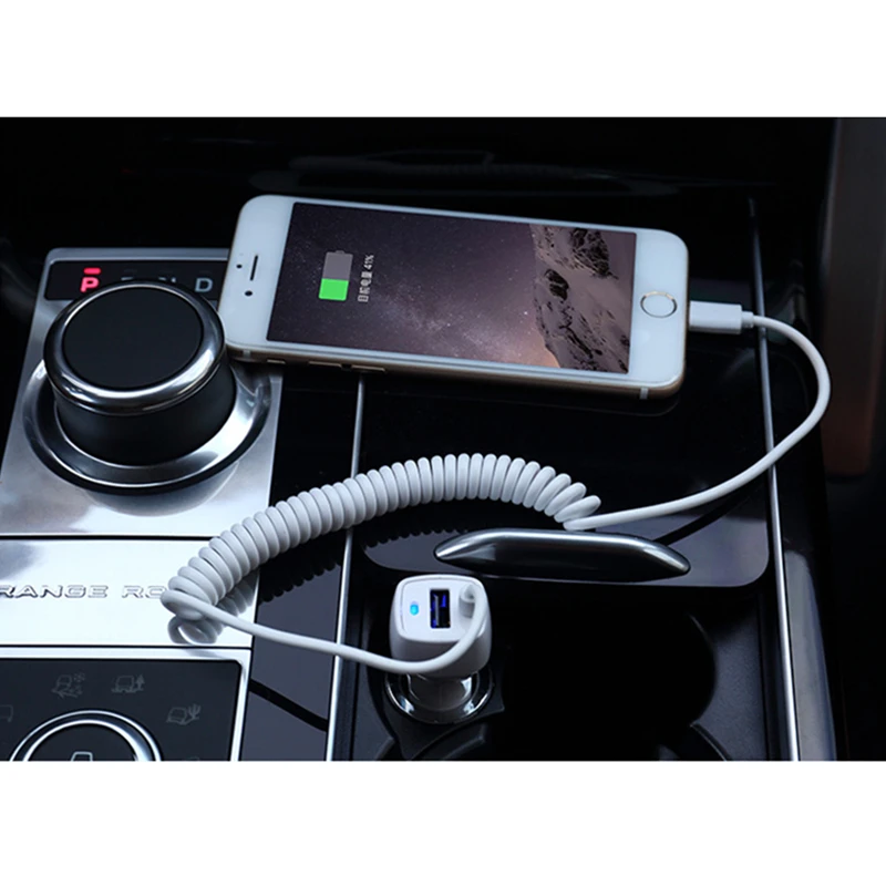 Автомобильное зарядное устройство с двумя USB портами 5 В/2 1 А|Кабели адаптеры и
