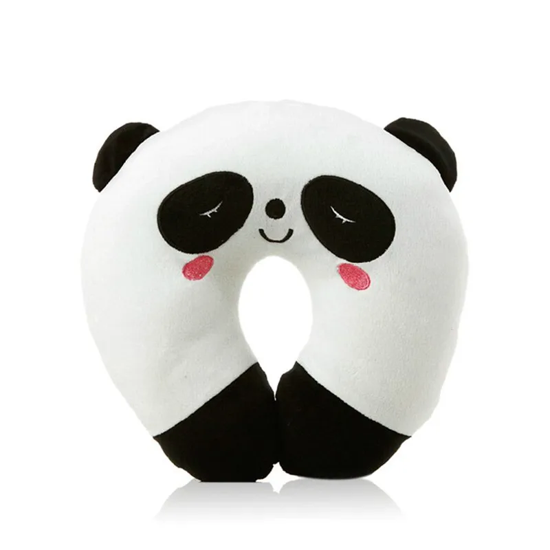 panda Мягкий U-фигурный плюшевый сна подушка с защитой для шеи офисные подушки милые подушки для путешествий для детей/взрослых - Цвет: panda