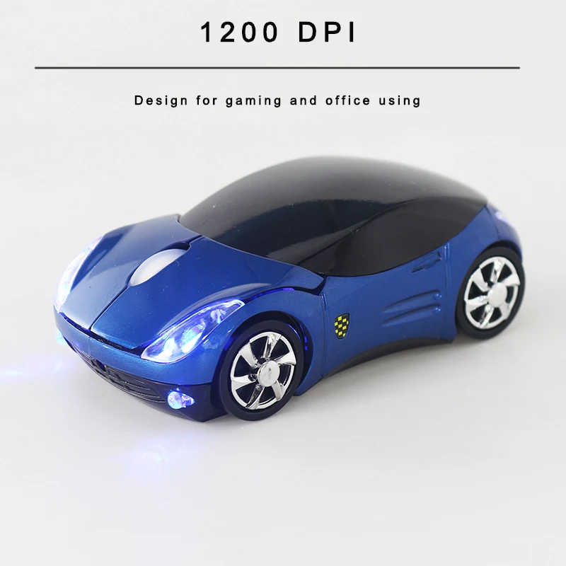 SOVAWIN светодиодный беспроводной мышь в форме автомобиля мини мышь 1200 dpi 2,4G USB приемник игровая оптическая электронная мышь для ноутбука компьютера ПК