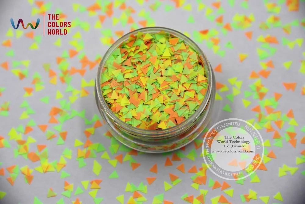 

TF3-367 Mix Colors and Triangle shapes Glitter for nail art nail gel nail polish nail glue makeup and DIY decoration