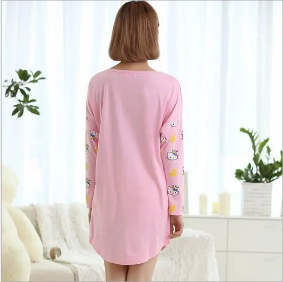 Горячая новинка Hello kitty стильные женские корейские милые пижамы свободные с