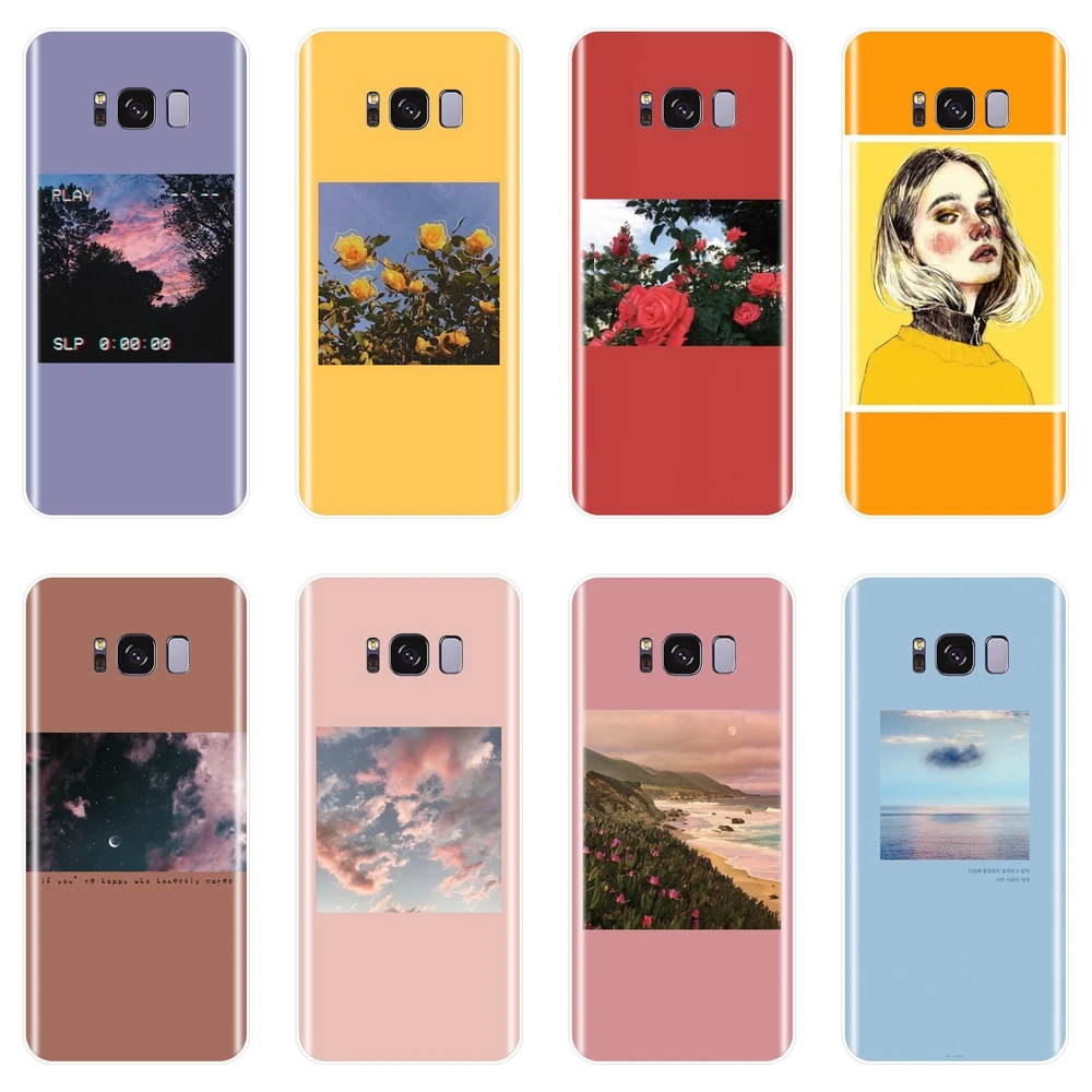 Мягкий силиконовый чехол для телефона Samsung Galaxy S8 S9 Plus S5 S6 S7 Edge задняя крышка с