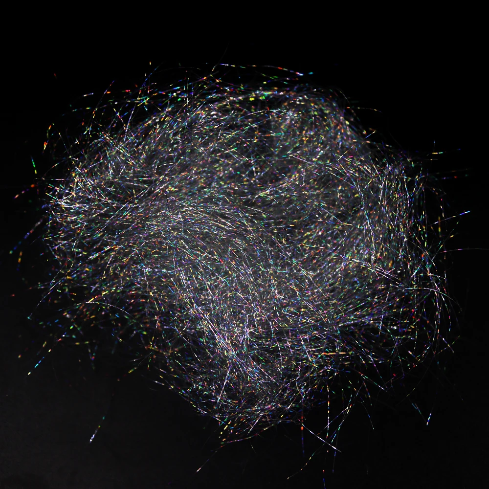 

Wifreo 2g/bag Holographic Grey Dubbing Fiber / Scud Nymph Fly Tying Dub Material