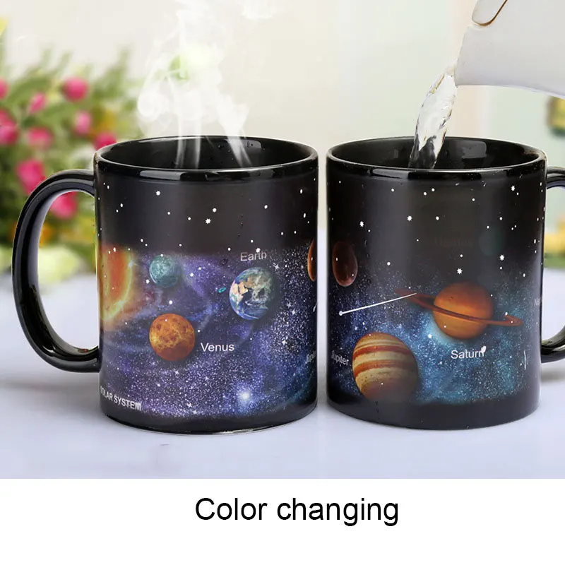 Кружка с созвездием меняющая тепло новинка керамические кофейные чашки кухонные
