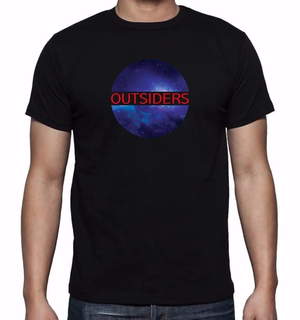 Новые мужские печатные Космос Galaxy Outsiders graphis дизайн смешные Hipster T-SHRIT | Мужская