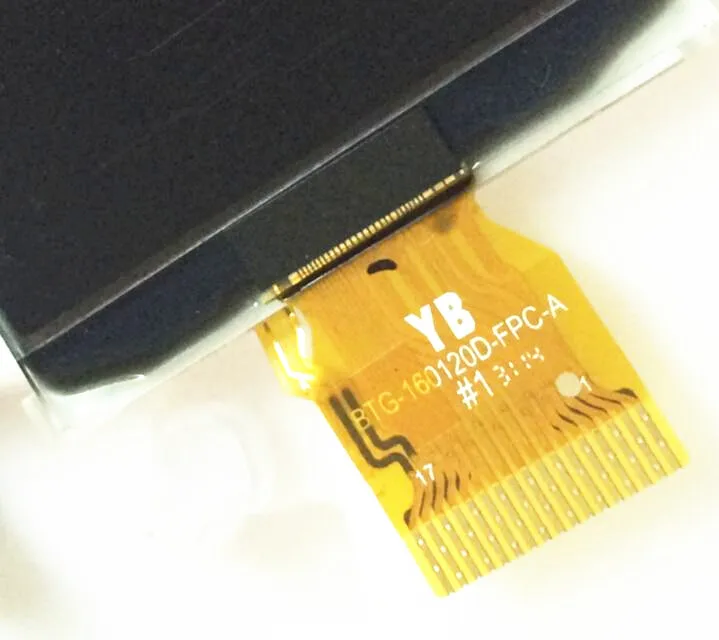 NoEnName_Null 2,0 дюймовый промышленный TFT экран 160*120 монохромный дисплей 17pin SPI lcd