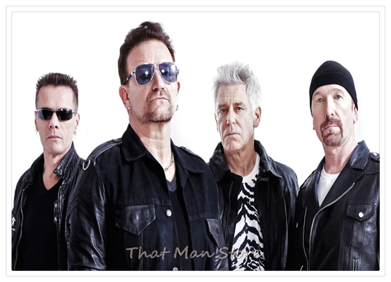 Серый U2 плакат Clear Image стены наклейки украшения дома хорошее качество печать белый плакат на крафт-бумаге Home art бренд - Цвет: Серый