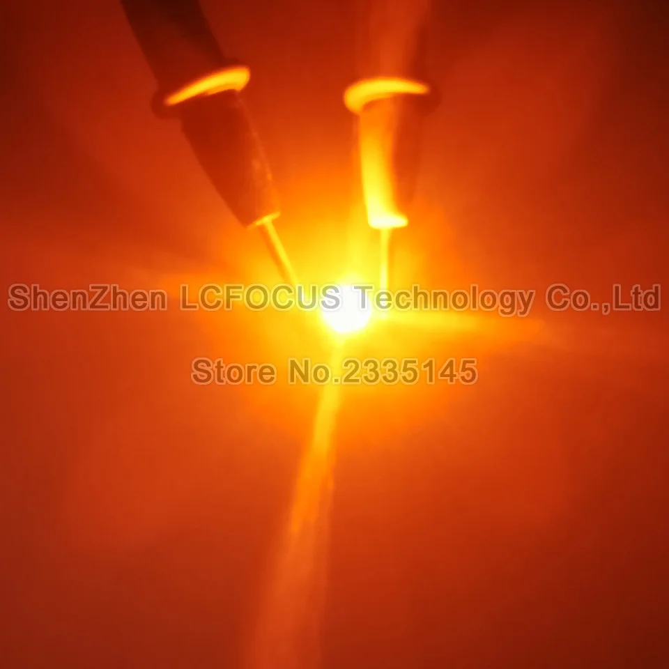 Светодиодный чип высокой мощности 1 Вт оранжевый 600 605nm COB DIY Точечный светильник