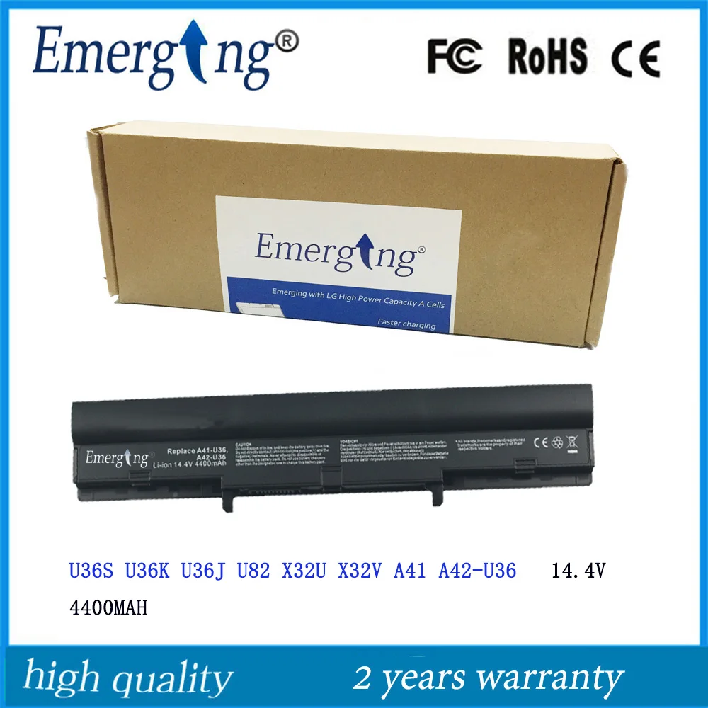 14 4 v 4400mah корейский сотовый Новый аккумулятор для ноутбука ASUSA41-U36 A42-U36 U32 U32U U36 U36J