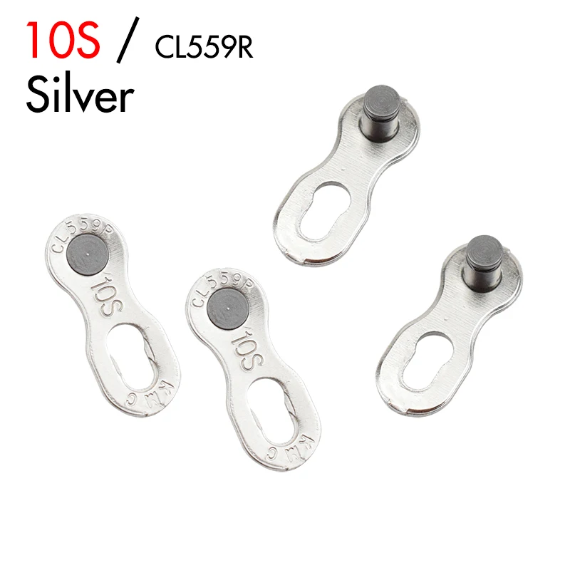 10 Speed Silver 2 пары MTB велосипед соединители Цепи Горный Дорожный велосипедная цепь, для велосипеда разъем 6/7/8/9/10/11 Скорость быстрая мастер совместных недостающих звеньев - Цвет: 10 Speed Silver