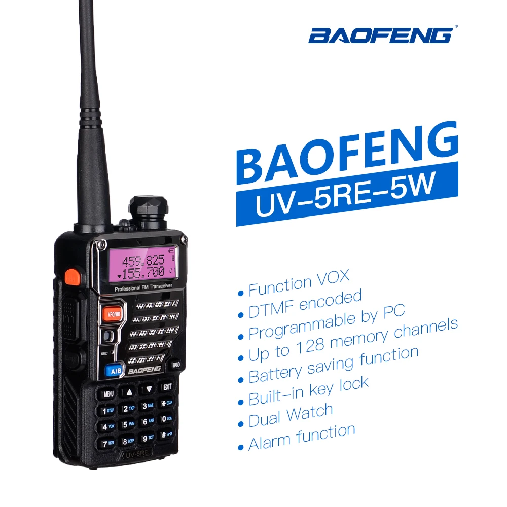 baofeng UV 5RE UV5RE для cb комплект рация 2 шт 10 км автомобильная портативная рации ham
