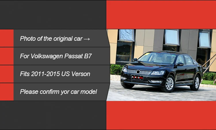 АКД тюнинг Автомобильные фары для VW Passat B7 США Версон светодиодные фары DRL Противотуманные Фары биксенон интенсивность пучка Противотуманные фары ангельские глазки авто
