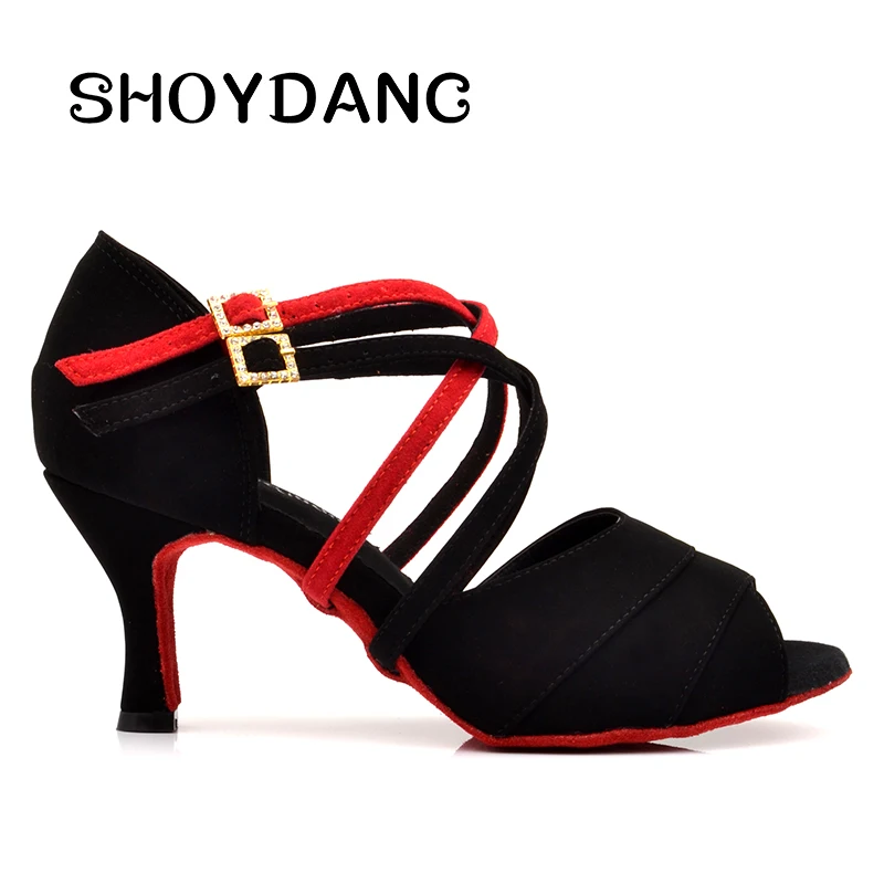 Сандалии SHOUDANC женские для латиноамериканских танцев вечерняя Обувь сальсы