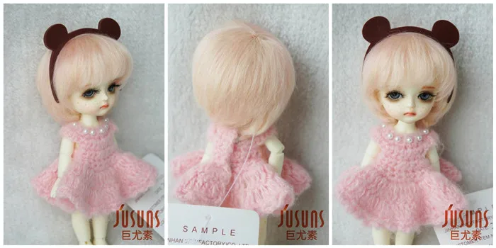JD293 1/8 1/6 Мода из мягкого мохера BJD парики Милая Короткая раскроенная кукла волосы Размер 5-6 дюймов 6-7 дюймов кукла аксессуары
