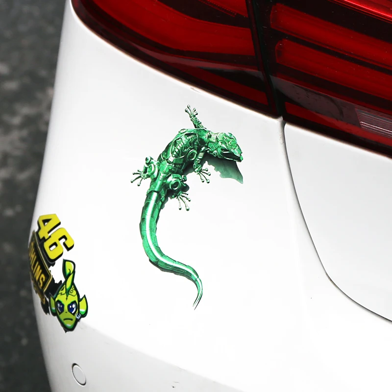 Автостайлинг Aliauto механическая забавная Автомобильная наклейка Gecko