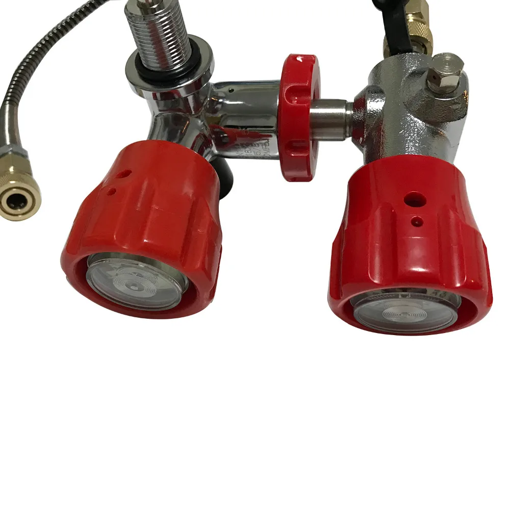 Verkauf AC101 Paintball Carbon Faser HPA Air Tank Ventil Mit Füllung Station Schnell Anschluss Ventil Adapter Gewinde M18 * 1,5 Für PCP Luft