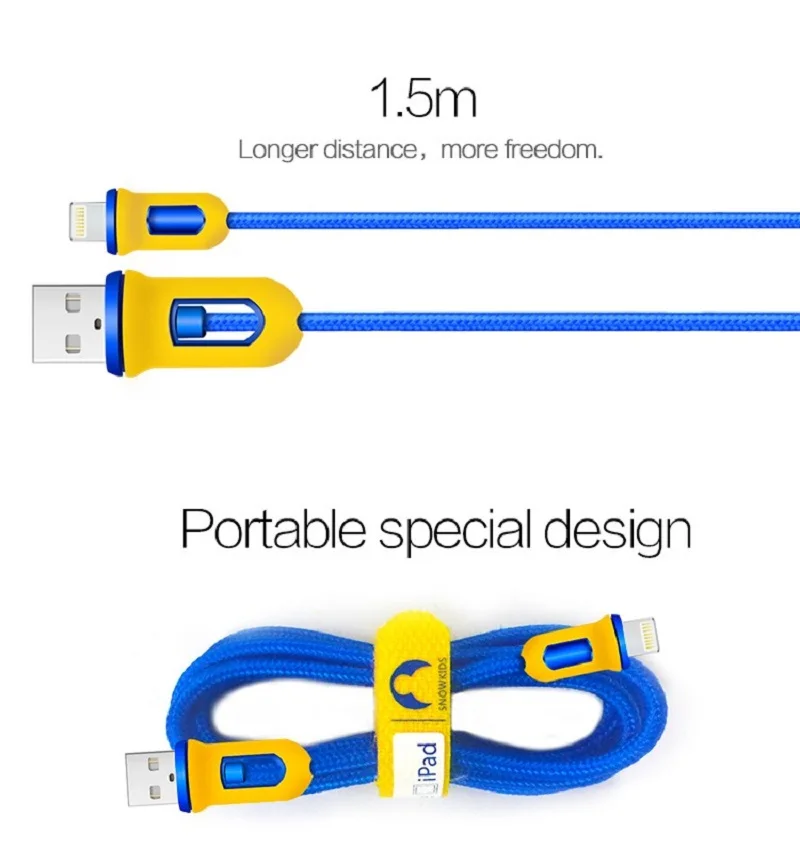 Кабель Snowkids Lightning/USB 2 шт./лот для iPhone X 8 7 6 5 XR XsMax 1 м | Мобильные телефоны и