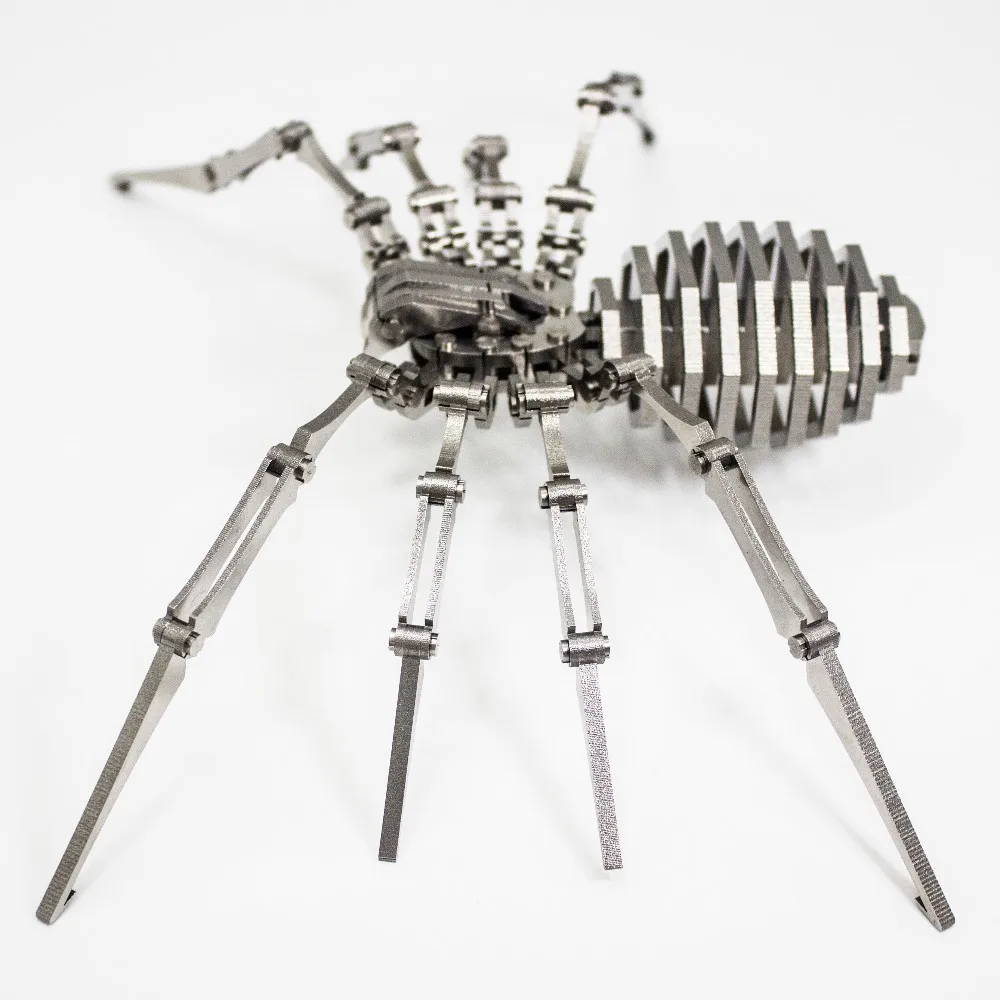 Человек паук 3D металлический шарнир набор миниатюрных моделей головоломка