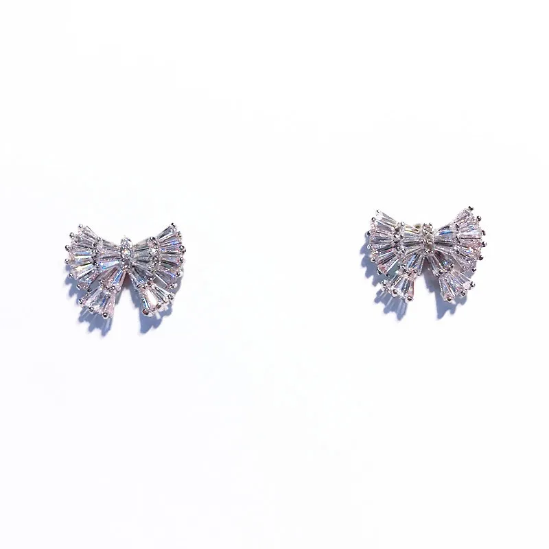 Корейский лук кристалл серьги для женщин 2019 новые милые модные подарок ювелирные