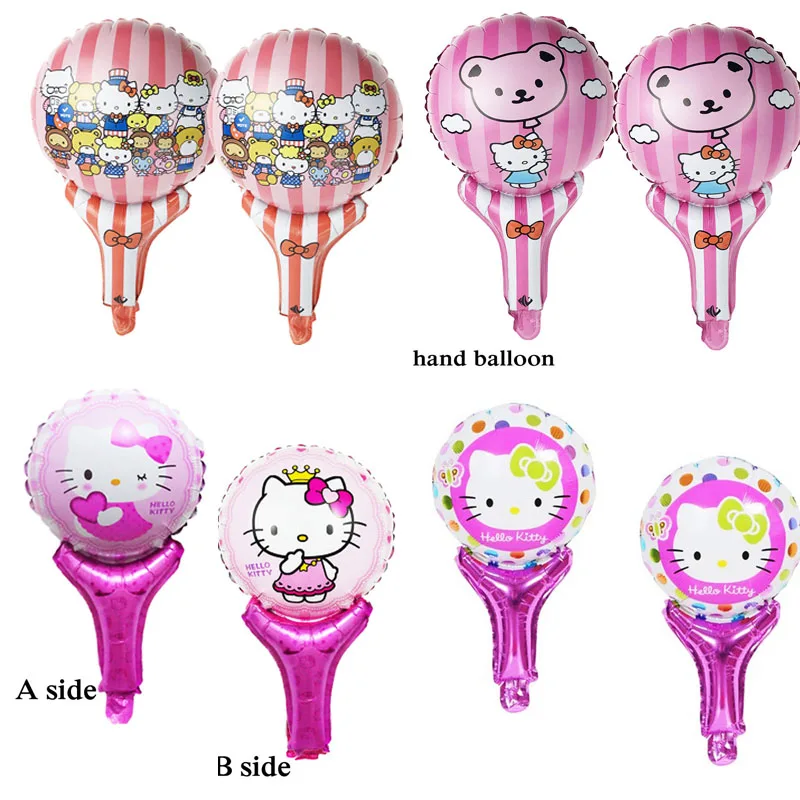 5 шт. рисунок hello kitty шарик из фольги в форме Новый стильный ручной венчик для