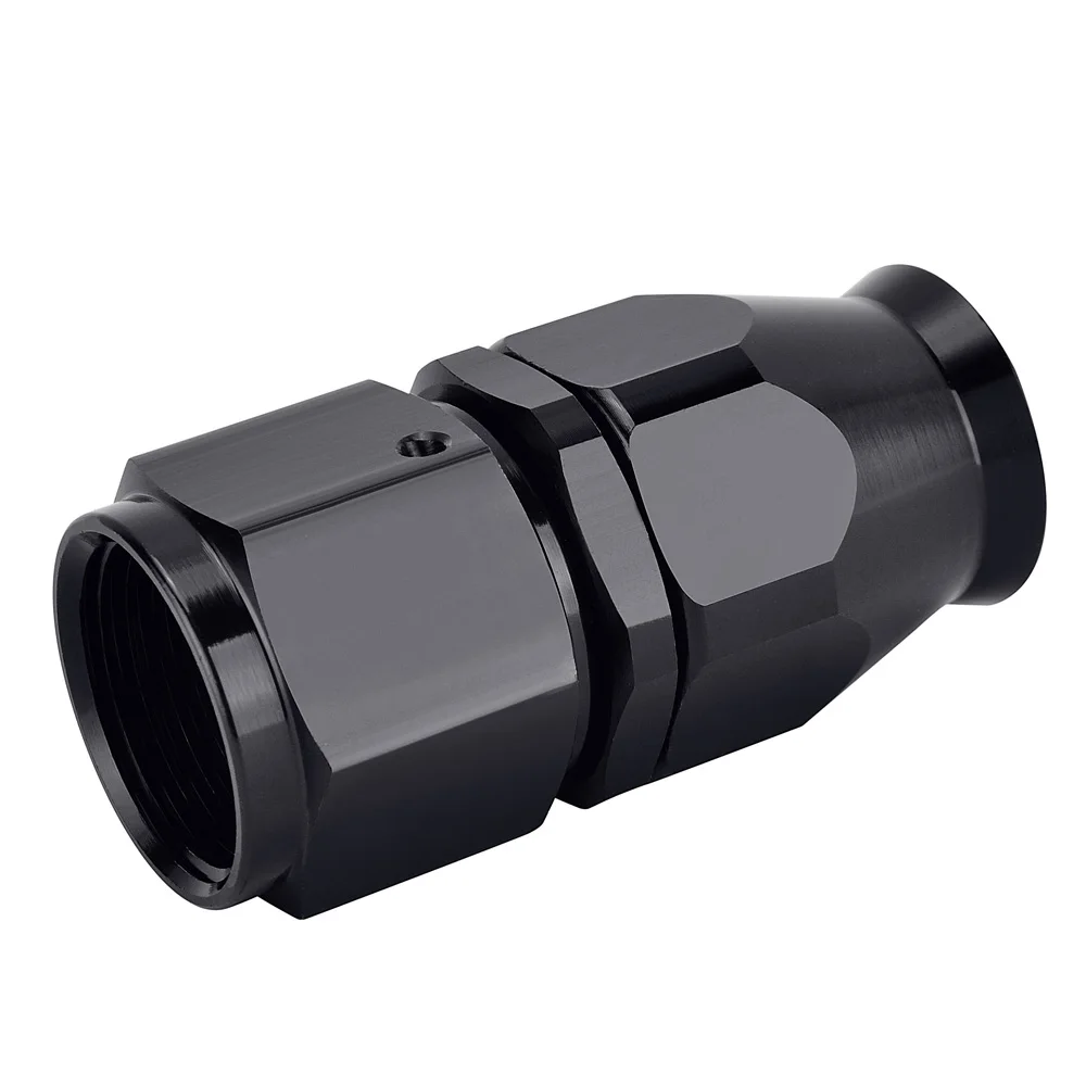 SPEEDWOW алюминиевый AN10 поворотный PTFE шланг концевой фитинг черный прямой 45 90 180 градусов для масла топливной линии