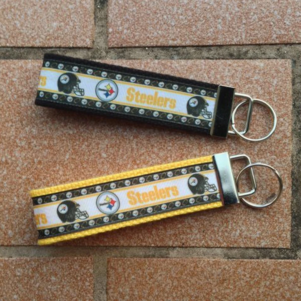 Спортивная корсажная лента Steelers 7/8 дюйма 22 мм банты для волос с принтом в виде