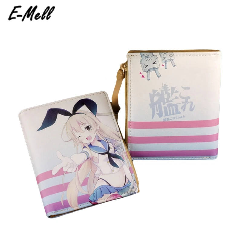 E-Mell Miku SAO Totoro tack on Titan Natsume Yuujinchou One Punch Man Kantai Коллекция короткий кошелек