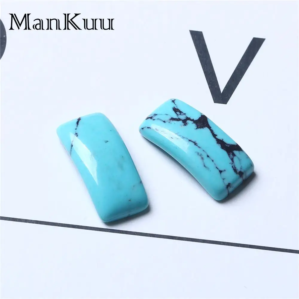 ManKuu 8*18 мм изогнутый кабошон натуральные стразы Агаты бирюзы тигровый глаз
