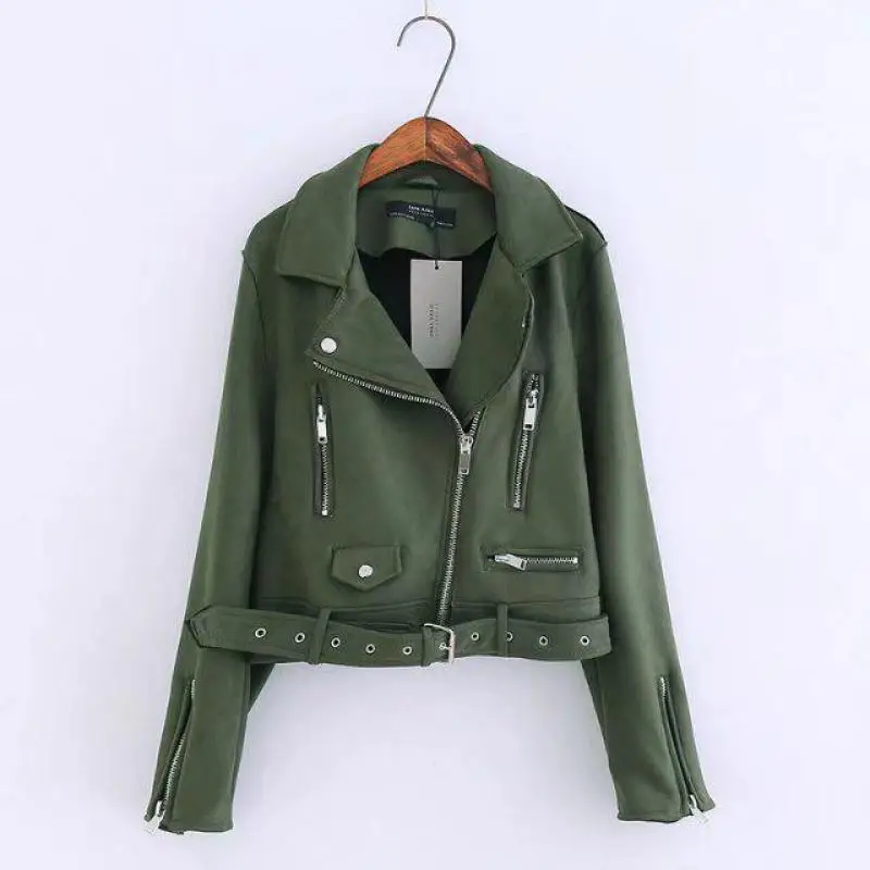 Женская байкерская куртка из искусственной кожи новинка 2019 демисезонные