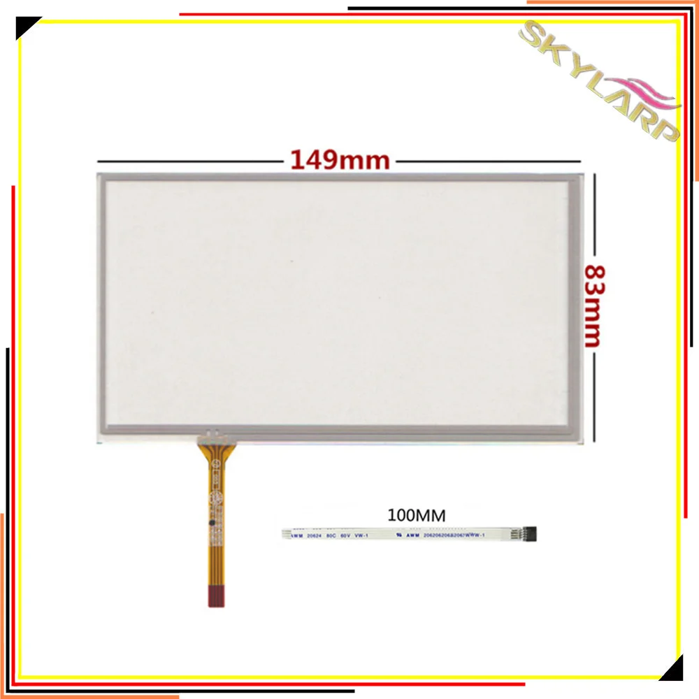 Новый 6 1 &quotдюймовый 4 проводной резистивный сенсорный экран Экран Панель для