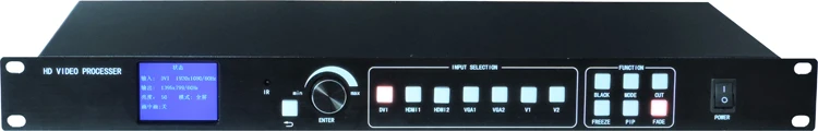 Светодиодный видеопроцессор scaler 1920*1200 Поддержка 2 отправки карт DVI VGA HDMI, видеостена контроллер