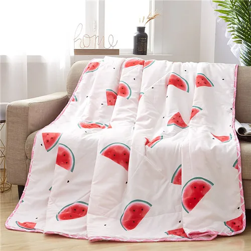 watermelon Home Watermelon summer quilts patchwork duvet 1pc grey throw blanket Freshness thin comforter ployester home bedspread 200*230cm - Цвет: watermelon