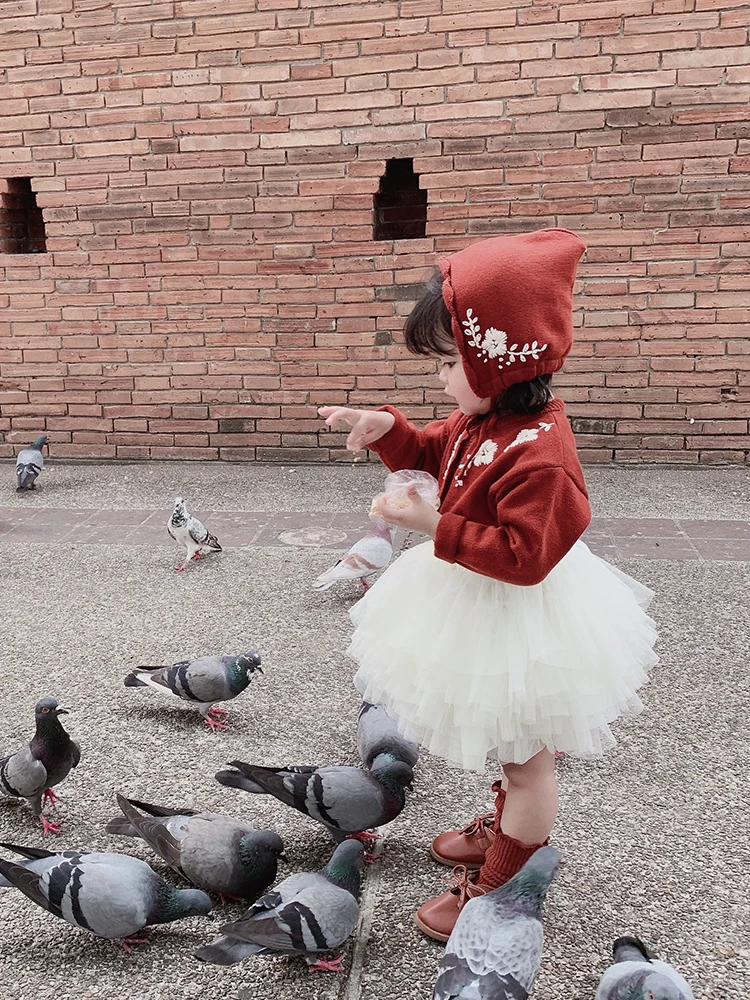 Весенняя многослойная юбка принцессы для девочек средней длины юбки летняя